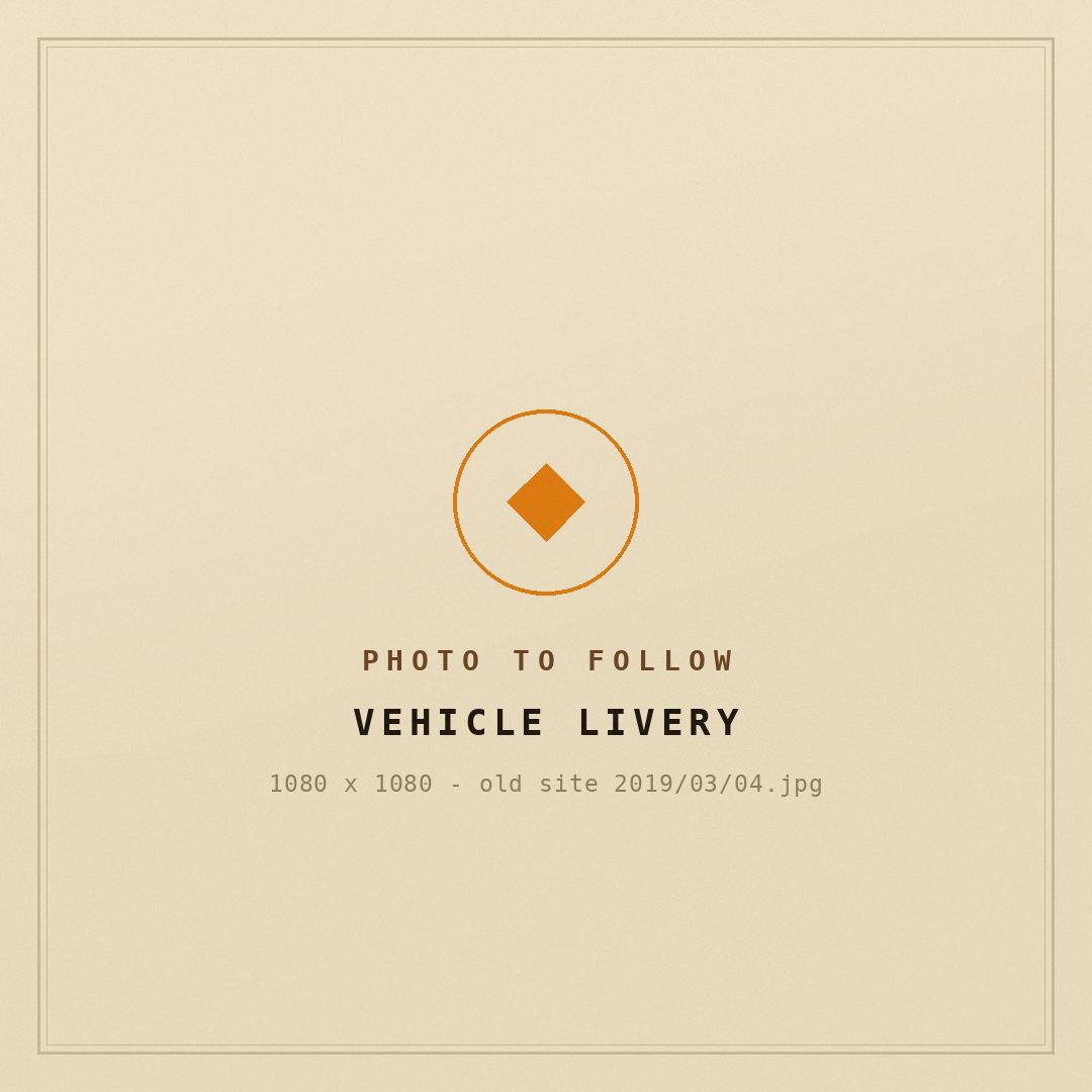 Placeholder for a photograph of vehicle livery